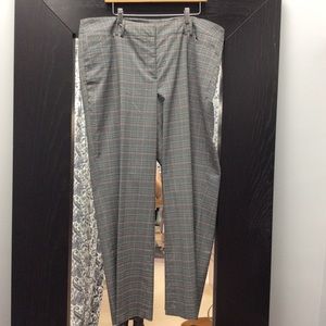 Lane Bryant grey and red plaid pants size 20